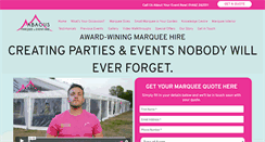 Desktop Screenshot of marquee-hertfordshire.co.uk